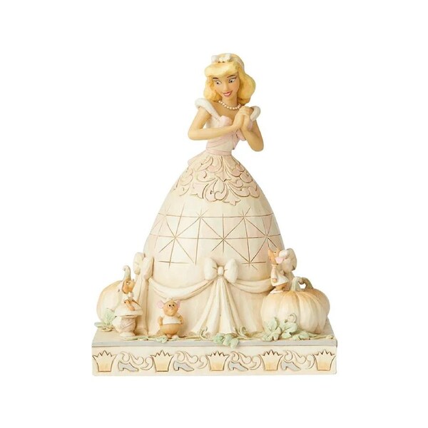 Jim Shore Disney Traditions - Cinderella - Darling Dreamer White Woodland