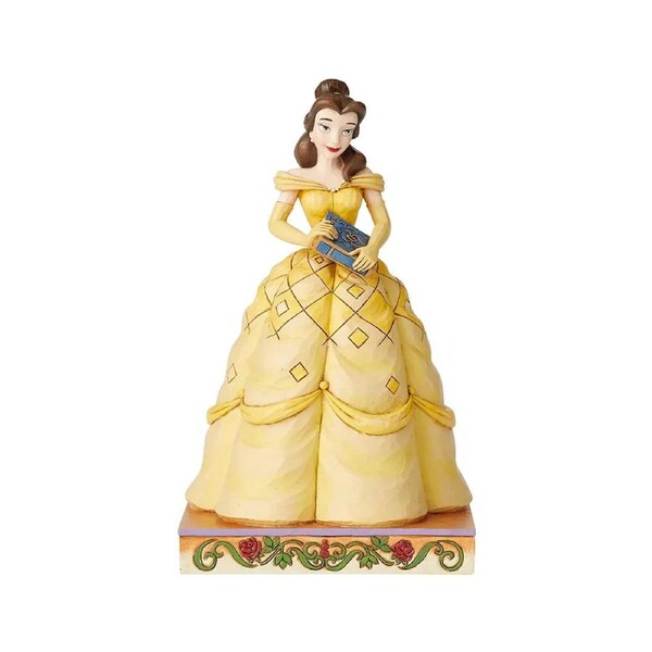 Jim Shore Disney Traditions - Beauty & the Beast Belle - Book-Smart Beauty Princess Passion