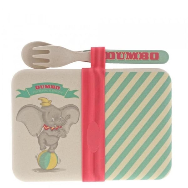 Disney Enchanting Organic Snack Box With Cutlery - Dumbo