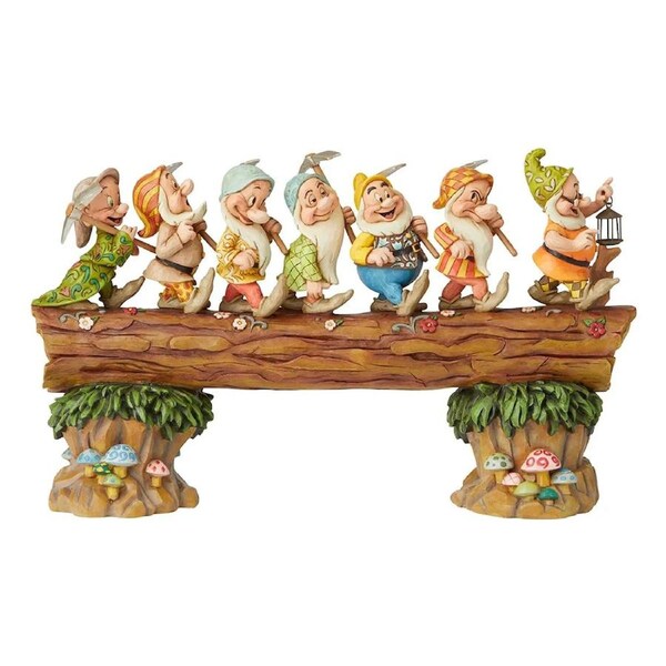 Jim Shore Disney Traditions - Snow White & The Seven Dwarfs - Musical Masterpiece