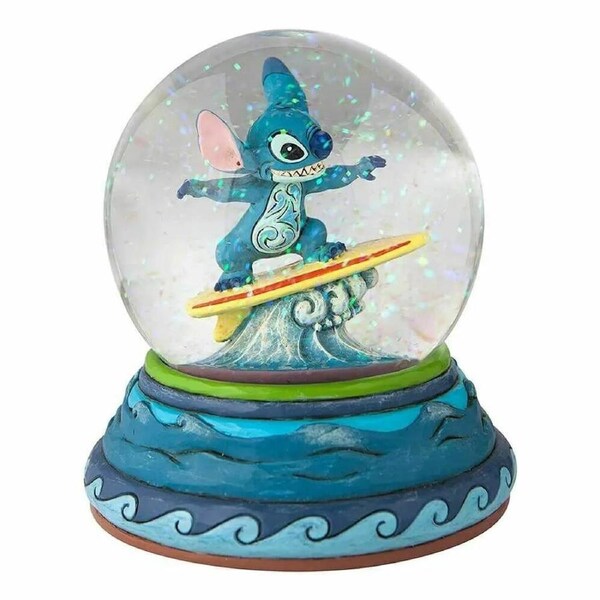 Jim Shore Disney Traditions - Lilo & Stitch - Stitch Shootin' the Curls Waterball