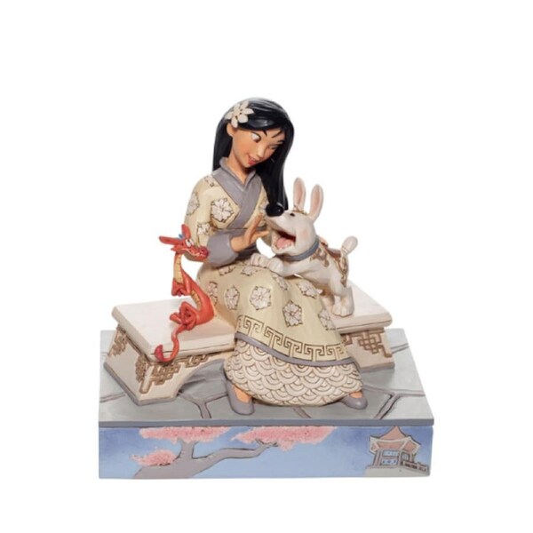 Jim Shore Disney Traditions - Mulan - Honourable Heroine White Woodland