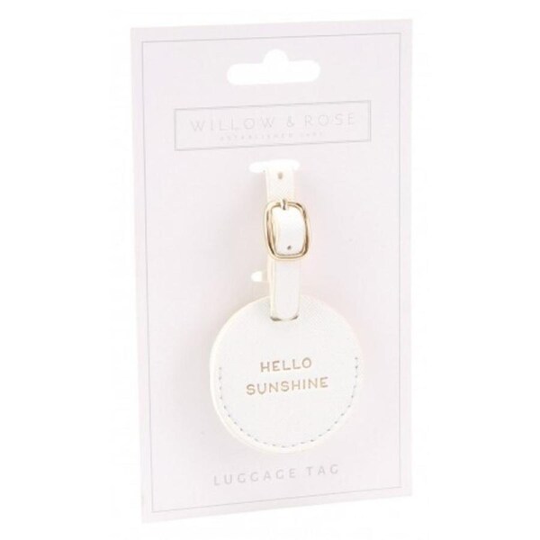 Willow & Rose Luggage Tag - White