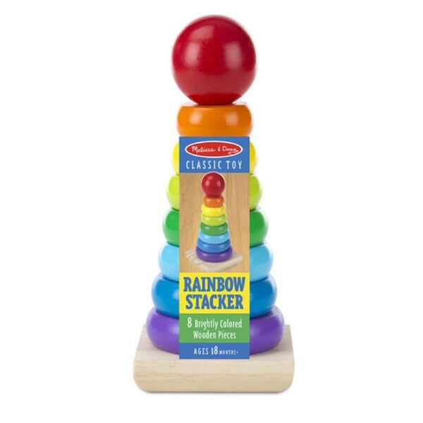 Melissa & Doug Classic Toy - Rainbow Stacker