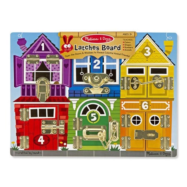 Melissa & Doug Skill Builder - Wooden Latches Board
