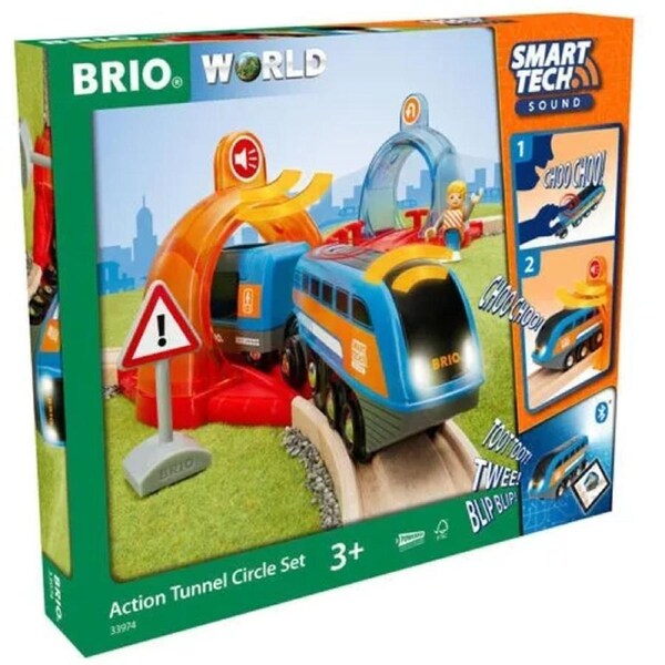 BRIO World Smart Tech - Sound Action Tunnel Circle Set