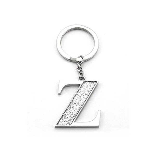 Whitehill Keyrings - Silver Glitter Keyring "Z"
