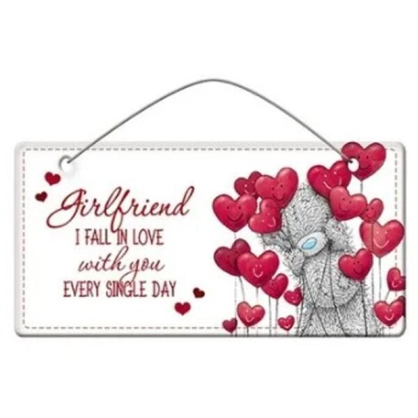 Tatty Teddy Me To You Valentines Plaque - Girlfriend