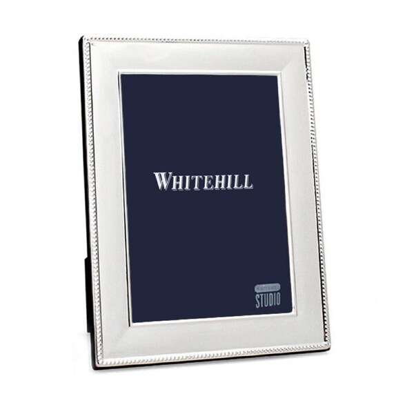 Whitehill Frames - Silver Plated Photo Frame - Beaded 5x7inch
