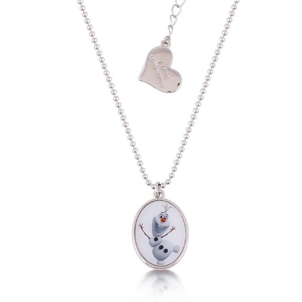 Couture Kingdom - Disney - Frozen Olaf Necklace White Gold