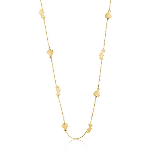 Couture Kingdom - Disney - Alice In Wonderland Heart Necklace Yellow Gold