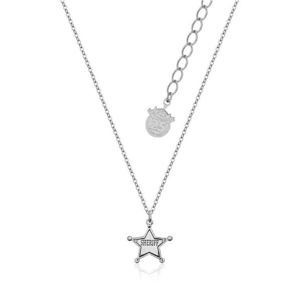 Couture Kingdom - Disney - Toy Story Sheriff Woody Necklace White Gold