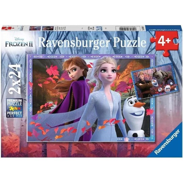 Ravensburger Puzzle 2 x 24pc - Disney Frozen 2 - Frosty Adventures