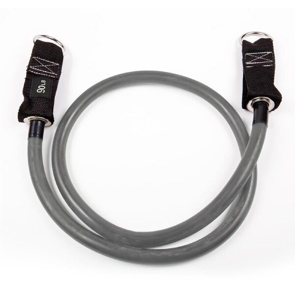 GoFit Extreme 137cm 90lbs/41kg Fitness/Gym Power Tube for Strength Training Grey