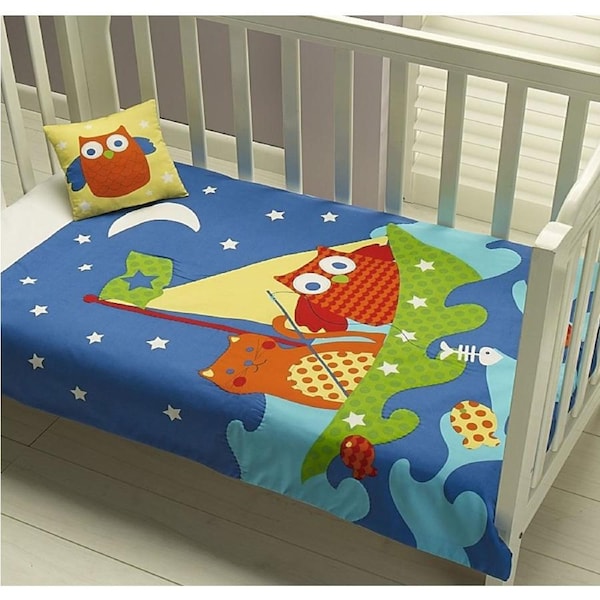 Owl Pussy Cat Comforter + Cushion