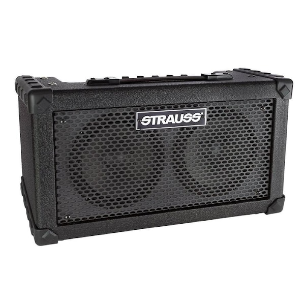 Strauss 'Busker' 20W Solid State Rechargeable DC Amplifier SBSK-F10-BLK Black