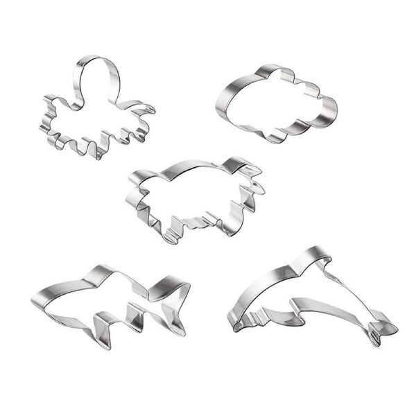 Soffritto Professional Bake Cookie Cutter Set of 5 Under the - Sea