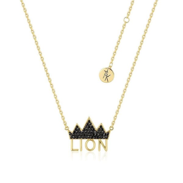 Couture Kingdom - Disney - The Lion King Crown Necklace Yellow Gold
