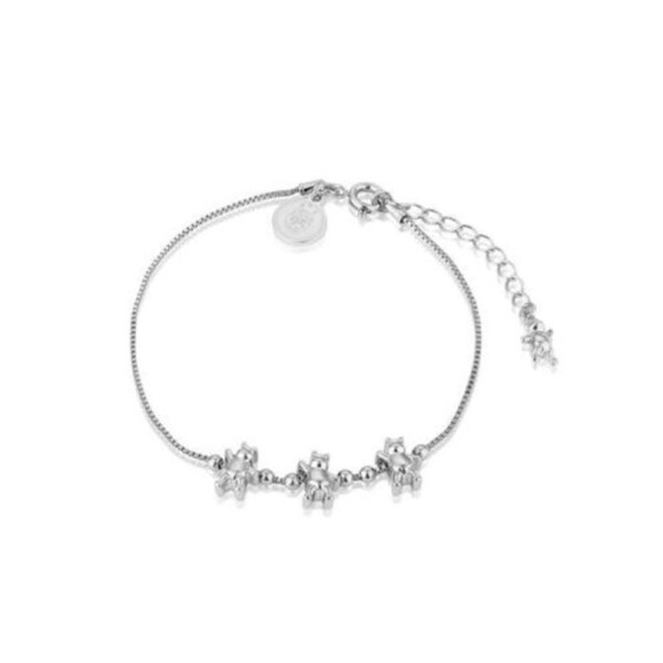 Couture Kingdom - Disney - Winnie the Pooh Charm Bracelet White Gold