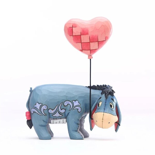 Jim Shore Disney Traditions - Winnie The Pooh Eeyore with a Heart Balloon - Love Floats