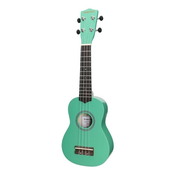 Sanchez Colour Series Soprano Ukulele Green with Gig Bag