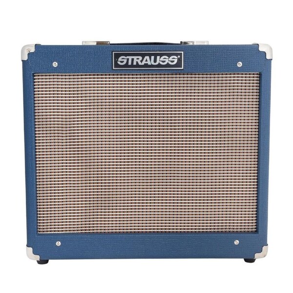 Strauss SVT-15R 15 Watt Valve Combo Amplifier with Reverb (Blue)