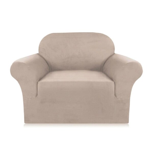 Water Repellent Suede Sofa Cover Couch Cover Lounge Cover Sofa Protector Soft Sand / One Seater