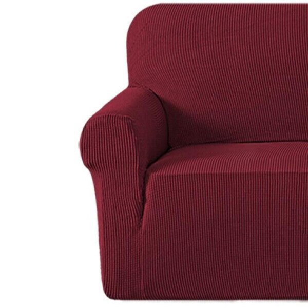 Super Stretch Sofa Slip Covers Couch Cover Lounge Covers Sofa Covers Slipcovers Wine / One Seater