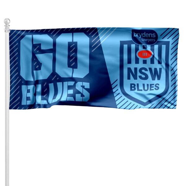 2024 State of Origin GO NSW New South Wales Blues Pole Flag LARGE 1800 x 900mm