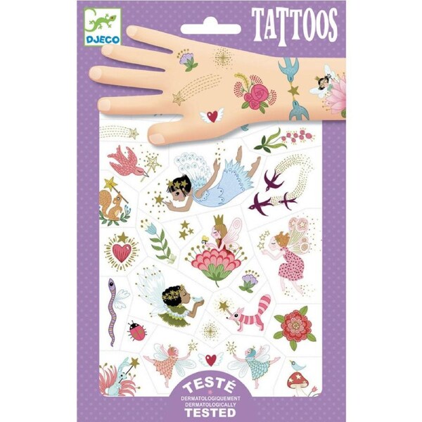 Djeco - Fairy Friends Metallic Tattoos