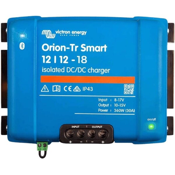 Victron 12V to 12V Orion-Tr Smart 12/12-18A Isolated DC-DC Charger