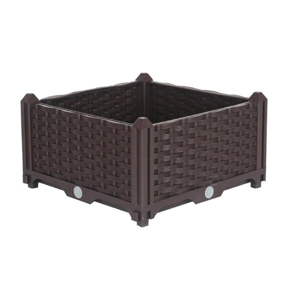 SOGA 40cm Raised Planter Box Vegetable Herb Flower Outdoor Plastic Plants Garden Bed