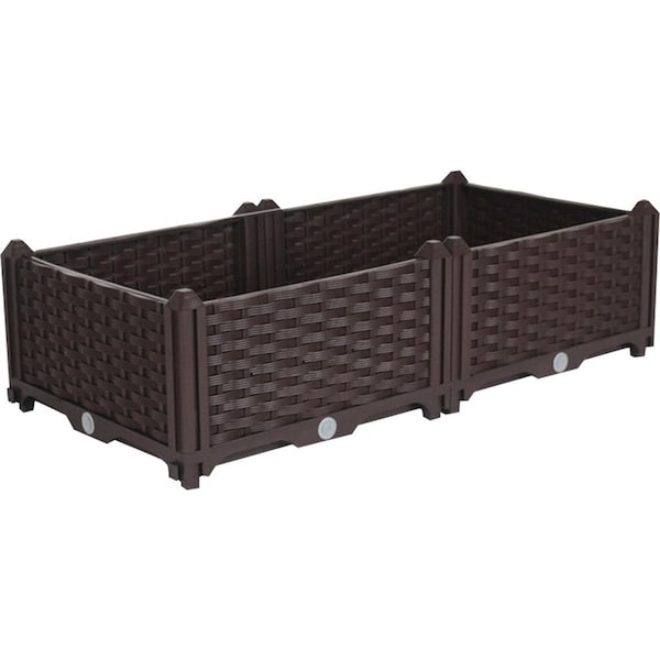 SOGA 80cm Raised Planter Box Vegetable Herb Flower Outdoor Plastic Plants Garden Bed
