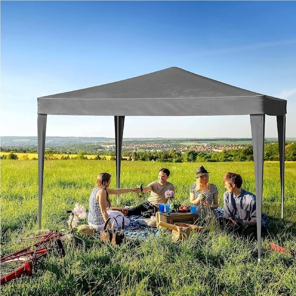 Advwin 2x2 Pop Up Gazebo Grey Marquee Sun Shade Canopy Party Tent