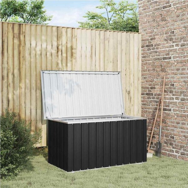 Garden Storage Box Anthracite 129x67x65 cm vidaXL