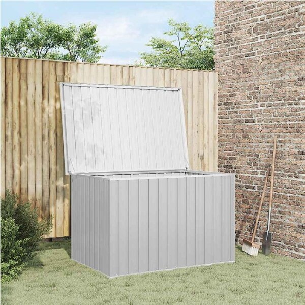 Garden Storage Box Grey 149x99x93 cm vidaXL