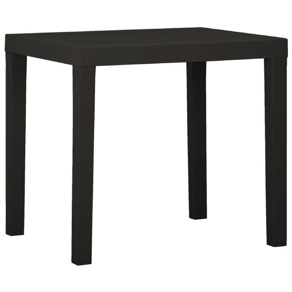 Garden Table Anthracite 79x65x72 cm Plastic vidaXL