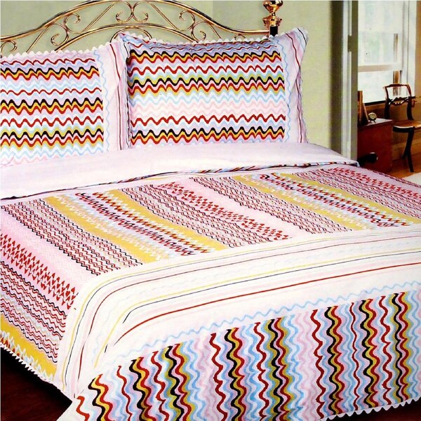 Hotel Living 225TC Polyester Cotton Sorrento Quilt Cover Set Queen