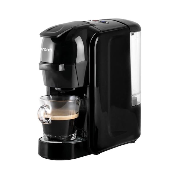 Pronti HomeMaid 3-in-1 Coffee Machine Multi-Capsule Pods and Ground Coffee Nespresso & Caffitaly Compatible CM-511HM
