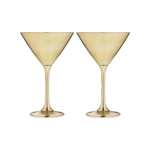 Aurora Gold Martini Glass (190ml) - Set of 2