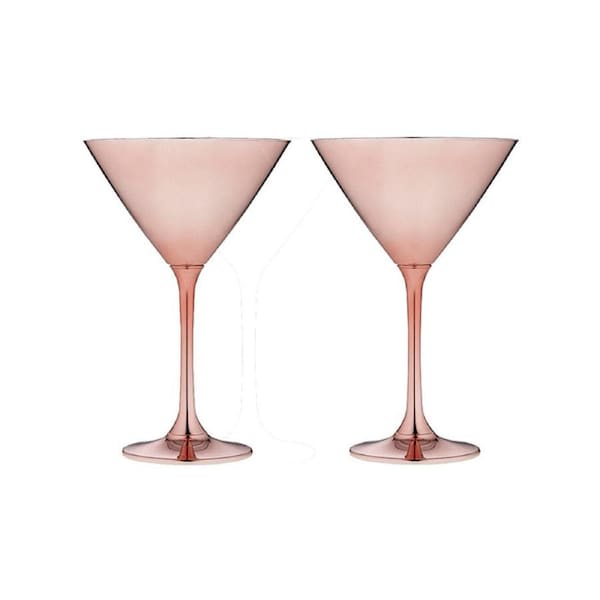 Aurora Rose Martini Glass (190ml) - Set of 2