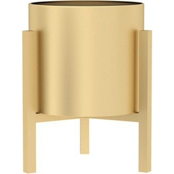 SOGA 30cm Gold Metal Plant Stand with Flower Pot Holder Corner Shelving Rack Indoor Display