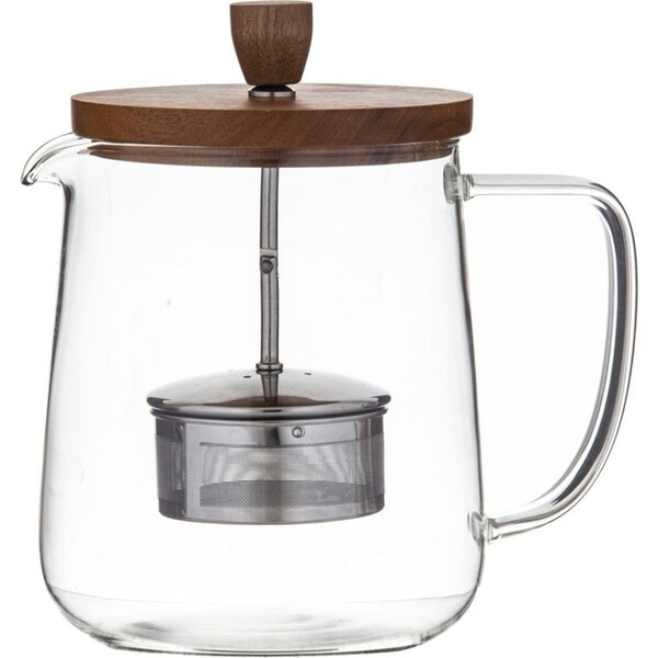 Leaf & Bean DLE0064 Naples Tea Pot with Acacia Lid & Infuser? Wood