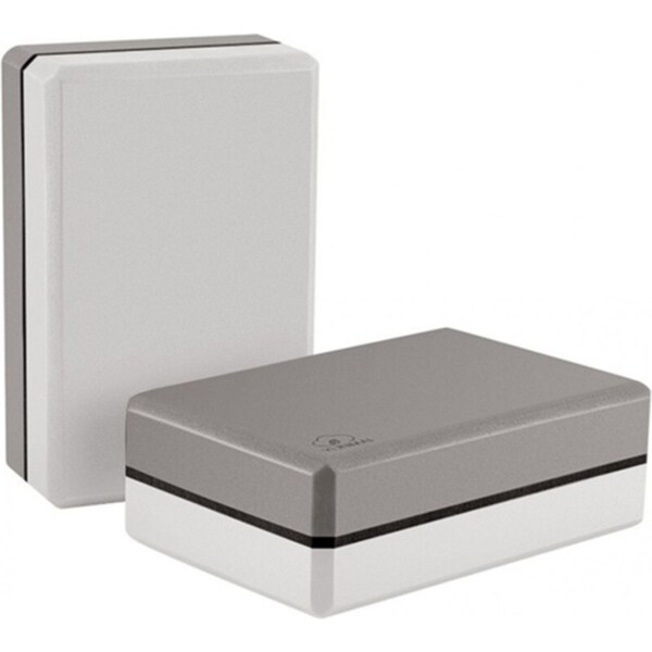 Yunmai Yoga Brick Set of 2 Foam Block High Density Odorless White Grey