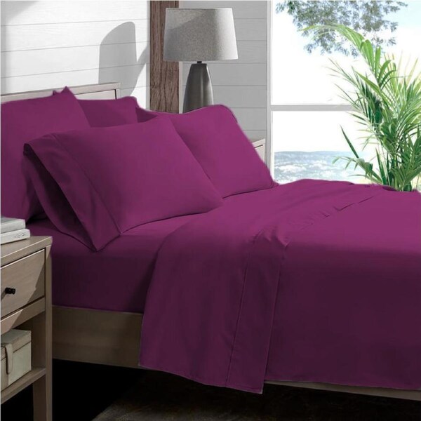 Ramesses Elite Super Soft Hand Picked 100% Egyptian Cotton Sateen Sheet Set 1200tc Double / Silver