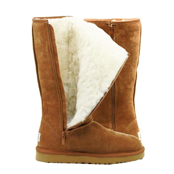 Waratah UGG Water Resistant Tall Zip Up Boot - Chestnut W6