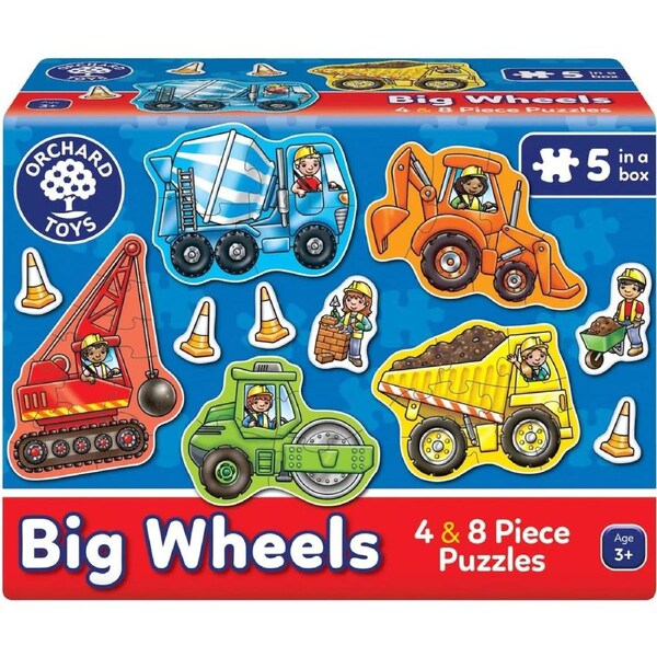 Orchard Toys - Big Wheels Puzzles (5 puzzles)