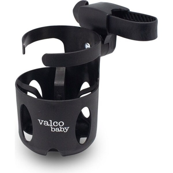 Valco Baby Universal Cup Drink Holder/Storage for Prams/Stroller Pushchair Black