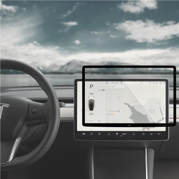 Moshi iVisor XT Screen Protector for Tesla Model 3/Ys Central Touchscreen Black