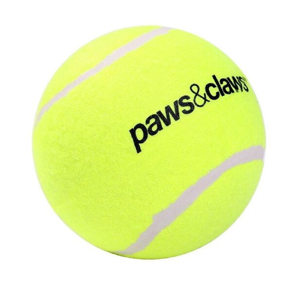 Paws And Claws 10cm Jumbo Tennis Balls Durable Dog/Pet/Cat Play Toy Assorted